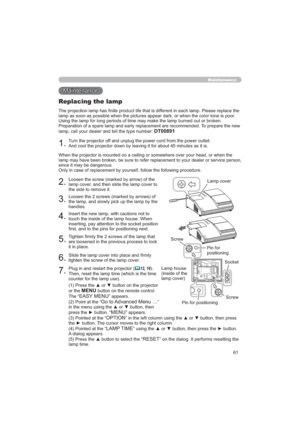 Page 6161
0DLQWHQDQFH
Maintenance
/RRVHQWKHVFUHZPDUNHGE\DUURZRIWKH
ODPSFRYHUDQGWKHQVOLGHWKHODPSFRYHUWR
WKHVLGHWRUHPRYHLW
/RRVHQWKHVFUHZVPDUNHGE\DUURZVRI
WKHODPSDQGVORZO\SLFNXSWKHODPSE\WKH
KDQGOHV
,QVHUWWKHQHZODPSZLWKFDXWLRQVQRWWR
WRXFKWKHLQVLGHRIWKHODPSKRXVH:KHQ
LQVHUWLQJSD\DWWHQWLRQWRWKHVRFNHWSRVLWLRQ
¿UVWDQGWRWKHSLQVIRUSRVLWLRQLQJQH[W
7LJKWHQ