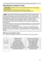 Page 23
3

Operating
Operating the computer screen
CAUTION  ►Mistaken use of the mouse/keyboard control could damage 
your equipment. 
• While using this function, please connect only with a computer. 
• Before connecting, read the manuals of the computer you will connec\
t. 
NOTE  • It may not be possible to control notebook PC, and other computer\
s with 
built-in pointing device (e.g. track ball), using this remote control.\
 In this case, before 
connecting go into BIOS (system setup) and select...