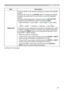 Page 4545
SCREEN menu
Item Description
TEMPLATEUsing the ▲/▼ cursor buttons switches the mode for the template 
screen. 
Press the ► cursor (or the ENTER) button to display the selected 
template, and press the ◄ cursor button to close the displayed 
screen.
The last selected template is displayed when the MY BUTTON 
allocated to the TEMPLATE function is pressed (
49).
TEST PATTERN  DOT-LINE1  DOT-LINE2  DOT-LINE3
     
	                                                                              
	
  MAP2...