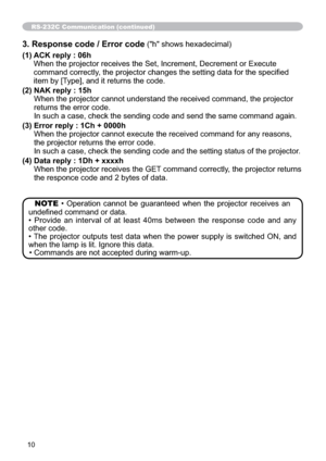 Page 8710
RS-232C Communication (continued)
NOTE