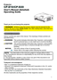 Page 11
Projector
CP-D10/CP-D20
User's Manual (detailed) 
Operating Guide
Thank you for purchasing this projector.

SURGXFW%HVXUHWRUHDG³Safety Guide