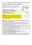 Page 2020
When the simple mouse & keyboard function of this product does not work 
correctly, please check the following.
• When a USB cable connects this projector with a computer having a built-in pointing 
device (e.g. track ball) like a laptop computer, open BIOS setup menu, then select the 
external mouse and disable the built-in pointing device, because the built-in pointing 
device may have priority to this function.
• 
Windows XP SP3 or higher is required for this function. And also this function may...