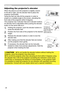 Page 2828
Operating
Adjusting the projector’s elevator
When the place to put the projector is slightly uneven 
to the left or right, use the elevator feet to place the 
projector horizontally. 
Using the feet can also tilt the projector in order to 
project at a suitable angle to the screen, elevating the 
front side of the projector within 9 degrees.
This projector has 2 elevator feet and 2 elevator buttons. 
An elevator foot is adjustable while pushing the elevator 
button on the same side as it.
1. 
Holding...