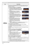 Page 9292
SECURITY menu
ItemDescription
MyScreen 
PASSWORD
The MyScreen PASSWORD function can be used to prohibit access to the 
MyScreen function and prevent the currently registered MyScreen image 
from being overwritten.
1 Turning on the MyScreen PASSWORD1-1   Use the ▲/▼ buttons on the SECURITY menu to 
select MyScreen PASSWORD and press the ► 
button to display the MyScreen PASSWORD on/
off menu.
1-2   Use the ▲/▼ buttons on the MyScreen 
PASSWORD on/off menu to select ON. 
The ENTER NEW PASSWORD box...