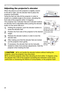 Page 2626
Operating
Adjusting the projector’s elevator
When the place to put the projector is slightly uneven 
to the left or right, use the elevator feet to place the 
projector horizontally. 
Using the feet can also tilt the projector in order to 
project at a suitable angle to the screen, elevating the 
front side of the projector within 12 degrees.
This projector has 2 elevator feet and 2 elevator buttons. 
An elevator foot is adjustable while pushing the elevator 
button on the same side as it.
To loose an...