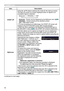 Page 5454
SCREEN menu
ItemDescription
START UP
Using the ▲/▼ buttons switches the mode for the start-up screen.
The start-up screen is a screen displayed when no signal or an 
unsuitable signal is detected. MyScreen  ó ORIGINAL 
ó OFF
       
MyScreen :  Screen can be registered by the MyScreen item ( 54).ORIGINAL
 :  Screen preset as the standard screen.
OFF  :  Plain black screen.
• To avoid remaining as an afterimage, the START UP screen will
change to the AUTO BLANK screen after several minutes.
• When the...