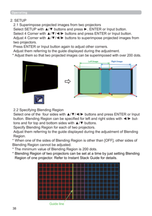 Page 38
Operating
 6SHFLI\LQJ%OHQGLQJ5HJLRQ
6HOHFWRQHRIWKHIRXUVLGHVZLWKxz
{yEXWWRQVDQGSUHVV(17(5RU,QSXW
EXWWRQ%OHQGLQJ5HJLRQFDQEHVSHFL