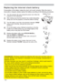 Page 104104
Replacing the inter nal clock batter y
\:KHQWKHFORFNLV
WKHIROORZLQJSURFHGXUHV

7XUQWKHSURMHFWRURIIDQGXQSOXJWKHSRZHUFRUG$OORZWKH
SURMHFWRUWRFRROVXI