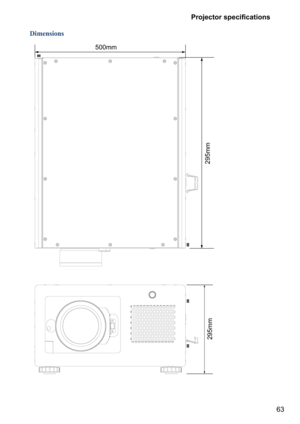 Page 6363 

	

Dimensions
295mm295mm
500mm 