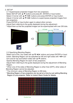 Page 4646
Operating
 6SHFLI\LQJ%OHQGLQJ5HJLRQ
6HOHFWRQHRIWKHIRXUVLGHVZLWKxz
{yEXWWRQVDQGSUHVV(17(5RU,QSXW
EXWWRQ%OHQGLQJ5HJLRQFDQEHVSHFL