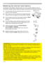 Page 11211 2
Replacing the inter nal clock batter y
\:KHQWKHFORFNLV
WKHIROORZLQJSURFHGXUHV

7XUQWKHSURMHFWRURIIDQGXQSOXJWKHSRZHUFRUG$OORZWKH
SURMHFWRUWRFRROVXI