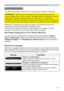 Page 121121
Troubleshooting
7URXEOHVKRRWLQJ
Related messages
WKHIROORZLQJ
WDEOH$OWKRXJKWKHVHPHVVDJHVZLOOEHDXWRPDWLFDOO\GLVDSSHDUHGDURXQGVHYHUDO
Q
War nings displayed on the Status Monitor
RQLWRU(Users 
manual - Operating guide5HVROYHWKHHUURUVUHIHUULQJWRWKHWDEOHRIWKHVHFWLRQV
Related messagesDQGRegarding the indicator lampsZKHQWKHZDUQLQJLV
GLVSOD\HG
Troubleshooting
,IDQDEQRUPDORSHUDWLRQVKRXOGRFFXUVWRSXVLQJWKHSURMHFWRULPPHGLDWHO\...