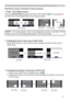 Page 4141
Operating
Using ▲/▼ buttons on the remote control changes the size of main area in 
PbyP mode.   Changing the size of main area in PbyP mode
1. Select PinP POSITION in SCREEN menu (
68). 
2. Using ▲/▼ buttons on the remote control changes the position of sub area   
    in PinP mode.   Changing the position of sub area in PinP mode
main area
sub areamain area
sub area
PbyP (Picture by Picture) / PinP (Picture in Picture) (continued)
• For some signals, it may not be displayed correctly in the PbyP...