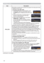 Page 9494
SECURITY menu
Item Description
PIN LOCK
PIN LOCK is a function which prevents the projector from being used unless 
a registered Code is input.
1 Turning on the PIN LOCK
1-1  Use the ▲/▼ buttons on the SECURITY menu 
to select PIN LOCK and press the ► button or 
the ENTER button to display the PIN LOCK on/off 
menu.
1-2  Use the ▲/▼ buttons on the PIN LOCK on/
off menu to select ON and the Enter PIN 
Code box will be displayed. 
1-3  Input a 4 part PIN code using the ▲/▼/◄/►, 
COMPUTER 1 or INPUT...