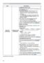 Page 6868
OPTION menu
Item Description
SERVICE
(continued)
COMMUNICATION(continued)
COMMUNICATION TYPE

WKHCONTROLSRUW
1(7:25.%5,*(6HOHFWWKLVW\SHLILWLV
UHTXLUHGWRFRQWURODQH[WHUQDOGHYLFHDVD
QHWZRUNWHUPLQDOYLDWKLVSURMHFWRUIURPWKH
FRPSXWHU
7KHCONTROLSRUWGRHVQ
WDFFHSW56&
FRPPDQGVNetwork Bridge FunctionLQWKH
Network Guide
OFF6HOHFWWKLVPRGHWRUHFHLYH56&
FRPPDQGVXVLQJWKHCONTROLSRUW
‡2))LVVHOHFWHGDVWKHGHIDXOWVHWWLQJ...