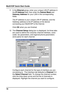 Page 18MultiVOIP Quick Start Guide
1811 In the Ethernet group, enter your unique LAN IP address in
the IP Address field, then enter the Subnet Mask and
Gateway Address for your LAN in the corresponding
fields.
The IP address is your unique LAN IP address, and the
Gateway address is the IP address of the device
connecting your MultiVOIP to the Internet.
Click OK when you are finished.
12 The Channel Setup dialog box is displayed. Its three tabs
are used to define the voice/fax channel interface, voice
coder, fax...