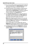 Page 22MultiVOIP Quick Start Guide
2219 You can set up billing options for inbound and/or outbound
calls by checking them in the Billing Options group and
then typing in the charge in cents per x seconds.
20 Password protection can be enabled for outbound and/or
inbound calls on the selected voice/fax channel. If you
enable password Authentication on inbound or outbound
calls, you need to also enter a password of up to 14
numeric characters in the Password field.
21 The Automatic Disconnect option limits call...