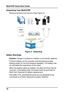 Page 10MultiVOIP Quick Start Guide
10
Unpacking Your MultiVOIP
Remove all items from the box (See Figure 4).
MADE IN U.S.AMADE IN U.S.A
Figure 4.  Unpacking
Safety Warnings
Caution: Danger of explosion if battery is incorrectly replaced.
A lithium battery on the voice/fax channel board provides
backup power for the time keeping capability. The battery has
an estimated life expectancy of ten years.
When the battery starts to weaken, the date and time may be
incorrect. If the battery fails, the board must be sent...