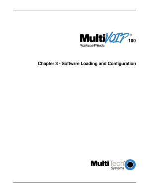 Page 20
	


Chapter 3 - Software Loading and Configuration 