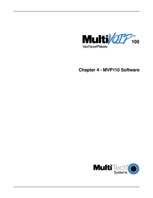 Page 40
	


Chapter 4 - MVP110 Software 