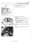 Page 109
Cylinder Head Removal and Installation / - 
< Use a spanner tool to  rotate exhaust sprocket  until stop on in- 
take  sprocket is contacted. 
- Slide  VANOS  control unit forward  to remove 
Remove  primary chain tensioner  (arrow) 
WARNING - 
Remove tensioner slowly - it is under spring  pressure. I 
- Working at the intake side  of cylinder 1 : 
Detach electrical harness connector  for camshaft position 
sensor and  remove sensor. 
Detach electrical harness connector  for coolant  tempera- 
ture...