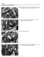 Page 196
/Cylinder Head and Valvetrain 
Press  down on secondary chain  tensionerand loclc into place 
using 
BMW special tool 11 3 292, or  a thin drift  or pin. 
4 Remove exhaust camshaft impulse wheel mounting  nuts 
(arrows).  Remove impulse wheel  (A). 
< Remove spring plate  (A). 
4 Remove intake camshaft sprocket  mounting nuts (arrows) 
and remove spring plate (labelled 
FRONT).   