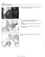 Page 248
1 Camshaft Timing Chain 
< Remove all vibration damper  perimeter  mounting bolts (ar- 
row) and remove vibration damper. 
4 Install  crankshaft  holding tool (BMW special tool  11 2 450) 
and remove and  discard crankshaft  center bolt. 
NOJE- 
Be careful  to align hub locator pin to  hole (arrow) in special 
tool 
11 2 450. 
- If  needed, use a puller (BMW 11 8 219) to  remove hub from 
end  of crankshaft. 
4 Install  end cap (BMW special  tool 11 2 383) on end  of crank- 
shaft.   