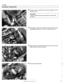 Page 288
11 7-52 
Camshaft Timing Chain 
Remove primary camshaft chain tensioner  (arrow) from tim- 
ing chain  cover. 
CAUTIOIG 
Primary camshaft chain tensioning  piston is under spring 
pressure. 
Press  down on secondary chain  tensionerand lock into place 
using 
BMW special tool 11 3 292 or  a similar  size wire. 
Remove  exhaust camshaft impulse wheel 
rows).  Remove  impulse wheel  (A). 
4 Remove spring plate  (A).  mounting 
nuts 
(ar-   