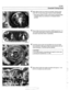 Page 297
- Camshaft Timing chain] 
< Slide splined shaft onto  exhaust camshaft, aligning larger 
tooth with corresponding  gap of splined  sleeve (arrows). 
Slide splined shaft  in further until 
3 small  or elongated  slots 
in  splined  sleeve are centered to 
3 threaded holes in 
sprocket. 
4 Place intake and exhaust  sprocltets in BMW special tool 11 6 
180.  Position  spline gap on intalte sprocket  (arrow) as shown 
and place secondary chain  on sprocltets. 
< Carefully  remove chain and sprockets  from...