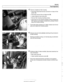 Page 423
Fuel lniection I 
4 Remove  complete  air filter  housing: 
Disconnect electrical  harness connector  on mass air flow 
sensor 
(A). 
Disconnect vacuum  line at intake boot (B). 
Loosen Intake air duct clamp (C). 
Remove filter housing mounting screws 
Disconnect air  duct and 
lift complete  air filter  housing  and 
MAF sensor out of engine compartment,  pulling  it forward 
away  from throttle  housing. 
- Pull throttle  cable upwards  out of rubber retainer  and unhoolc 
ball  end  of cable from...