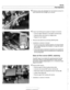 Page 443
Fuel Injection I 
4 Release spring  clips (arrows) from fuel injectors and  pull in- 
jector  electrical  loom straight  up to remove. 
4 Check that  ECM signal is present  at injector connectors. 
- Connect  digital voltmeter  to fuel injector harness plug. 
Operate  starter and 
check for voltage pulse. 
* Repeat for  each injector. 
- Remove fuel injectors by removing retaining clips 
- Installation is reverse  of removal: 
Fit new O-rings when installing injectors.  For ease  of instal- 
lation,...