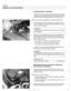 Page 510
Radiator and Cooling System 
Cooling system, bleeding 
Trapped air in the  cooling system  can prevent proper coolant 
circulation  and overheating.  Wheneverthe coolant is drained 
and filled,  bleed the cooling system  to remove  trapped  air. 
4 Loosen bleed  screw (arrow)  on radiator expansion tank. 
- Set temperature  controls  in passenger  compartment to full 
warm,  set blower to low setting  and  turn ignition  to 
ON posi- 
tion  (do not start engine). 
CAUTIOIG 
On late  model  cars with...