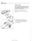 Page 526
/Exhaust System Muffler, replacing 
BMW offers individual  mufflers as replacement parts  for the 
original one-piece assembly. Replacement  of a rear  muffler 
may  be possible  with the system installed on the  car. Re- 
placement  of the  front  or middle muffler  should only be done 
with  the exhaust  removed  from the car. 
< Mark length  of new  muffler pipe(s) on old system. 
- Use  exhaust  pipe cutter to cut pipe(s). Deburr  cut pipe 
end@). 
4 Use  clamping sleeves  to join  new pipe(s) to...