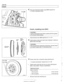 Page 558
21 0-1 6 
Clutch 
4 Press new bearing into place using  BMW special tool 
11 2 350 or  equivalent  driver. 
Clutch, installing (non-SAC) 
CAUTIOG 
Avoidcontaminating clutch  friction surfaces  with oilorgrease. 
Do not  touch these surfaces. 
4 Center clutch  disc on flywheel using centering tool 
Clutch Clutch pressure disc plate 
Dual mass flywheel - 
5-speed  transmission:  Special tool 21 2 130 
- Install flywheel lock, BMW special tool 11 2 170. 
4 Install pressure plate and clutch  disc to...