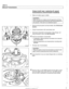 Page 576
230-12 
/ Manual Transmission 
Output shaft seal, replacing (6-speed 
transmission) (transmission installed) 
- Raise  and safely  support vehicle. 
WARNING- 
Make sure the car  is stable  and well supported  at all times. 
Use  a professional  automotive lift 
orjack stands designed for 
the  purpose. 
A floorjack is not  adequate  support. 
- Remove exhaust  system and heat shields. See 180 Exhaust 
System. 
- Support transmission with transmission jack 
- Disconnect driveshaft at transmission  output...