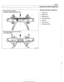 Page 663
Steering and Wheel Alignment 
I Rack and r in ion steering 1 Steering  system variations 
I 6-~~linderrnodels (525i,>28i, 530i) / 1. Left tie rod 
2.  Right  tie rod 
3.  Steering rack 
4.  Steering gearbox 
5. idler arm 
6. Center  tie rod 
7. Steering knuckle 
Recirculating  ball and nut steering 
r V-8 models 154Oib   