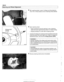 Page 666
320-8 
Steering and Wheel Alignment 
4 MFL steering wheel: Loosen 2 airbag mounting fasteners 
(Torx T27 or T30) located at rear  of steering  wheel (arrow). 
4 Sport steering  wheel: 
Insert screwdriver through opening  in rear  of steering 
wheel and  push against spring tension  to release 
airbag. 
Repeat procedure on  other side of steering  wheel. 
- Carefully  lift airbag from steering  wheel and disconnect elec- 
trical harnesses  from 
back side of unit.  Refer  to component 
illustrations...