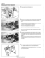 Page 684
Steering and Wheel  Alignment 
Press center  tie rod  off pitman arm. 
Remove lower  steering column universal joint  clamping  bolt 
(arrow) and slide  universal joint  up off steering gearbox 
shaft. 
Disconnect  harness connector for electro-hydraulic regulator 
at bottom  of steering  gearbox 
if necessary. 
Remove  steering gearbox mounting  bolts 
Remove  steering gearbox by sliding  it forward and  down. 
Malte sure all thread  bores, bolts, nuts, splines  and mating 
surfaces  are clean. 
4 To...