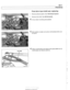 Page 751
Final Drive 
Final drive  input shaft seal, replacing 
- Remove exhaust system.  See 180 Exhaust System 
- Remove drive shaft.  See 260 Driveshaft. 
< Lift out collar  nut locking plate (arrow). 
4 While counterholding  drive flange with special BMW tool  23 
23 0 020 0 020 loosen and  remove collar  nut.   