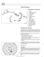 Page 784
Brakes 
Parking brake components 
1. Clamp 
2. Parking brake cable 
3. Cable bracket 
4. Grommet 
5. Adjusting  screw 
6. Support 
7. Shoe expander 
8. Return springs 
9. Parking brake  shoe 
10. Lock down spring 
11. Shoe  retaining  pin 
12. Adjuster 
Parking brake, adjusting 
The parking brake  is a brake  drum system integrated into  the I 
rear brake rotors. It can be adjusted with the  wheels installed, 
although the rear  wheels will have  to be raised  off the  ground. 
- Adjusting the parking...