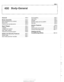 Page 795
400 Body-General 
........................ General ........................... .40 0.2  Roof paddin~ 400-7 
Body Assembly ................... .40 0.2 
Body dimensions (in inches) 
............ .40  0.2 
Bodyshell 
........................... 400-3 
Exterior  and aerodynamics 
............. .40 0.3 
Sport Wagon ...................... .40 0.4 
Tailgate 
............................ .40  0.5 
Tailgate lock  system 
.................. .40 0.5 
Rear wiper  system ................... .40 0.6 
Antenna  and...