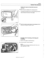 Page 853
-.- - 
Exterior Trim, Bumpers 
Outside mirror glass with automatic dip control, 
replacing 
4 Slide locking pin  (arrow) right to release  glass (A). 
- If equipped  with heated mirrors:  remove heating element  har- 
ness connectors  from 
back of mirror  glass. 
4 Install mirror  glass by placing glass on lugs  (arrows)  and turn 
loclting pin until  glass is locked  in place. 
Outside mirror housing, removing and 
installing 
- Remove  mirror glass  as described  above. 
4 Compress plastic retainers...