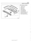 Page 859
51 0-9 
Exterior Trim, J3umpers/ 
Rear bumper assembly 
1. Center trim cover 
2. Side trim cover 
3. Bumper cover 
4. Bumper support 
5. Outer support guide 
6. Inner support guide 
7. Bumper shock absorber  seal 
8. Bumper shock absorber 
9. Bumper support mount bolt   