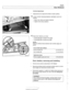 Page 873
512-9 
Door Windows 
Vertical adjustment 
- Adjustments  are made with  window in open position 
4 Loosen window  clamping fasteners  (arrows),  but do not 
remove. 
Adjust  rear  clamp and tighten  fastener. 
Tighten  front clamp  fastener. 
4 Raise door window  up to stop: 
Check gap  (A) at window front  edge, 
Checlc gap (5) at window  top edge. 
NOJE- 
Measure  window frame  between door window  edge and 
panel. 
Front window  gap settings 
Front  of window 
(A) 5.4 mm (0.21  in) 
Top  of window...