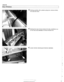 Page 874
Door Windows 
Worlting carefully  with a plastic prying tool,  remove window 
trim  strip  from door. 
Starting  from  rear  of inner  window  trim strip, carefully 
on  trim  strip  clips 
(arrows) to  remove window trim. 
< Loosen 1 clamping  jaw  fasteners (arrows)   