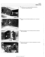 Page 883
Interior iriml 
4 Carefully pry out 4-way  hazard  flasher switch (A) 
Disconnect  wiring harness (B). 
Remove trim panel  fastener (arrow) under 4 way flasher 
switch. 
4 Remove console  trim panel retaining fasteners (arrow) at 
rear  of trim  panel. 
Remove front console trim fasteners 
(arrows) and carefully 
remove  trim panel.   