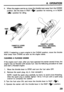 Page 316. OPERATION 
4. When the engine warms up, move the throttle lever away from the CHOKE 
position. Set the lever in FAST ( * ) position for mowing, or in SLOW 
(c) 1 position for idling. 
THROTTLE LEVER 
(HR215PXAI THR WLE LEVER 
(HR215HXA, HR215SXA, 
HR215SMA) 
NOTE: If restarting a warm engine in the CHOKE position, move the throttle 
lever away from CHOKE as soon as the engine starts. 
CLEARING A FLOODED ENGINE 
If the engine won’t start, after you have operated the starter several times, the 
engine...