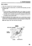 Page 579. MAINTENANCE 
Blade Installation 
1. Clean dirt and grass from the blade mounting area. 
2. Position the blade and blade holder on the ROTO-STOP assembly, and install 
the blade bolts. 
NOTE: 
l Be sure the blade is positioned right side up (rear edges turn upward; 
center hole rim projects downward). If the blade is installed upside down, 
the edges cannot cut properly, and the center may jam the ROTO-STOP 
l The blade bolts are specially designed for this application and must not 
be replaced with...