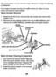 Page 20The  spark  arrester  must  be  serviced  every 100 hours to keep it functioning 
as  designed. 
If the  engine  has  been  running,  the  muffler  will  be  hot.  Allow  it to cool 
before  servicing  the  spark  arrester. 
Spark  Arrester  Removal 
1. Remove  the two 6 mm  nuts  and  the two screws  and  remove  the 
muffler  cover. 
2. Remove  the two tapping  screws  from  the  muffler  deflector,  and 
remove  the  muffler  deflector,  arrester  plate  and  spark  arrester.\
 
SPARK 
ARRESTER...