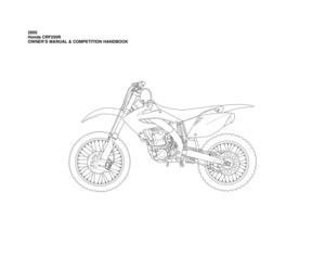 Page 12005
Honda CRF250R
OWNER’S MANUAL & COMPETITION HANDBOOK 